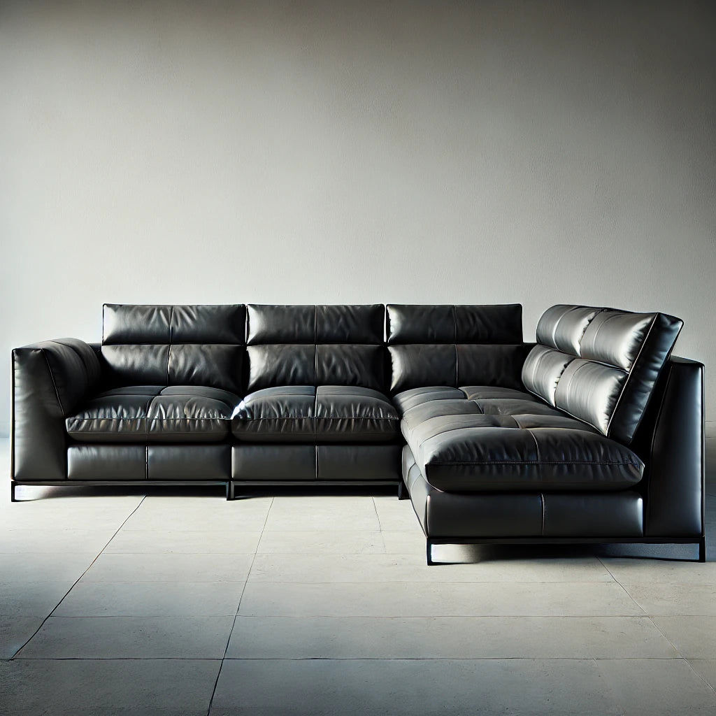 Contemporary Leather Sectional