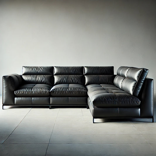 Contemporary Leather Sectional