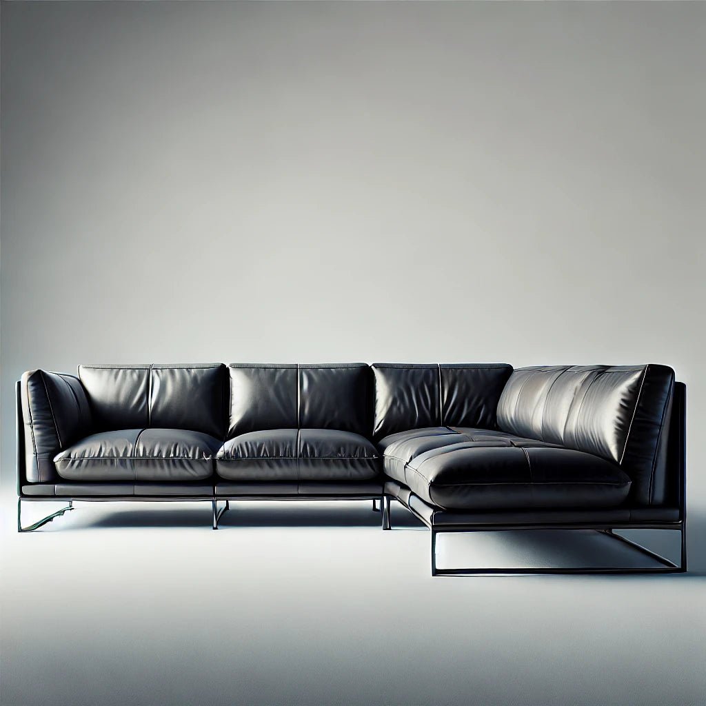 Contemporary Leather Sectional